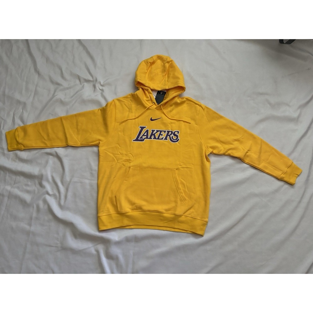 NEW Los Angeles Lakers Nike Fleece Pullover Hoodie Men's Size Xlarge HM9826-730